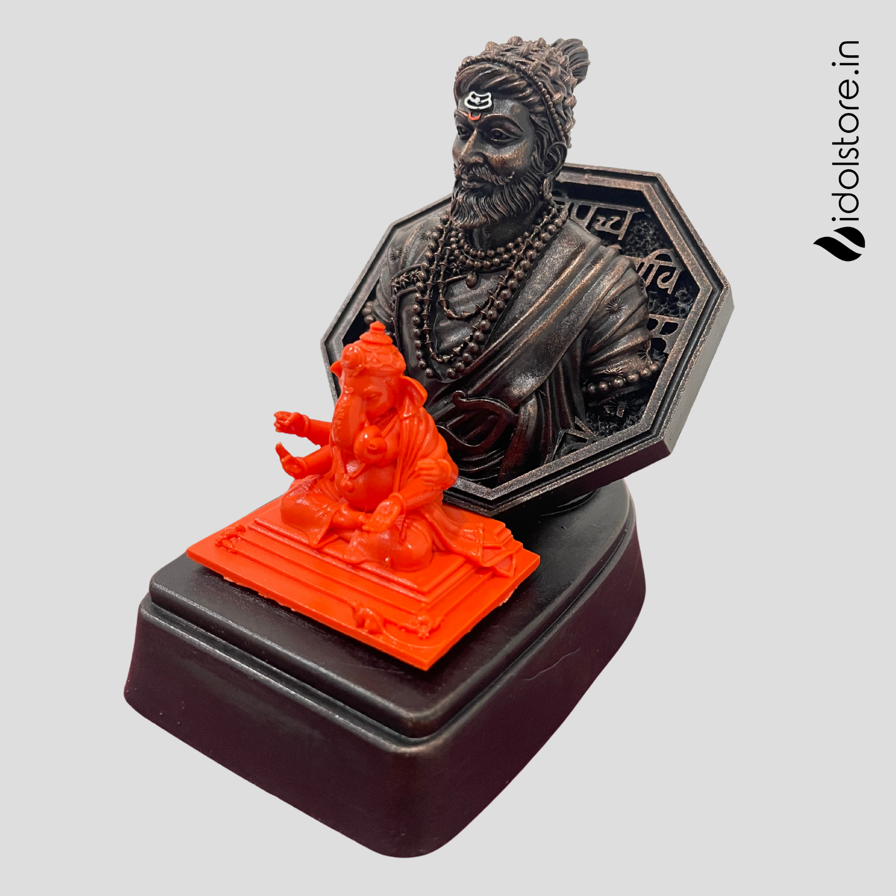 Maharaj with Bappa - 4 inch